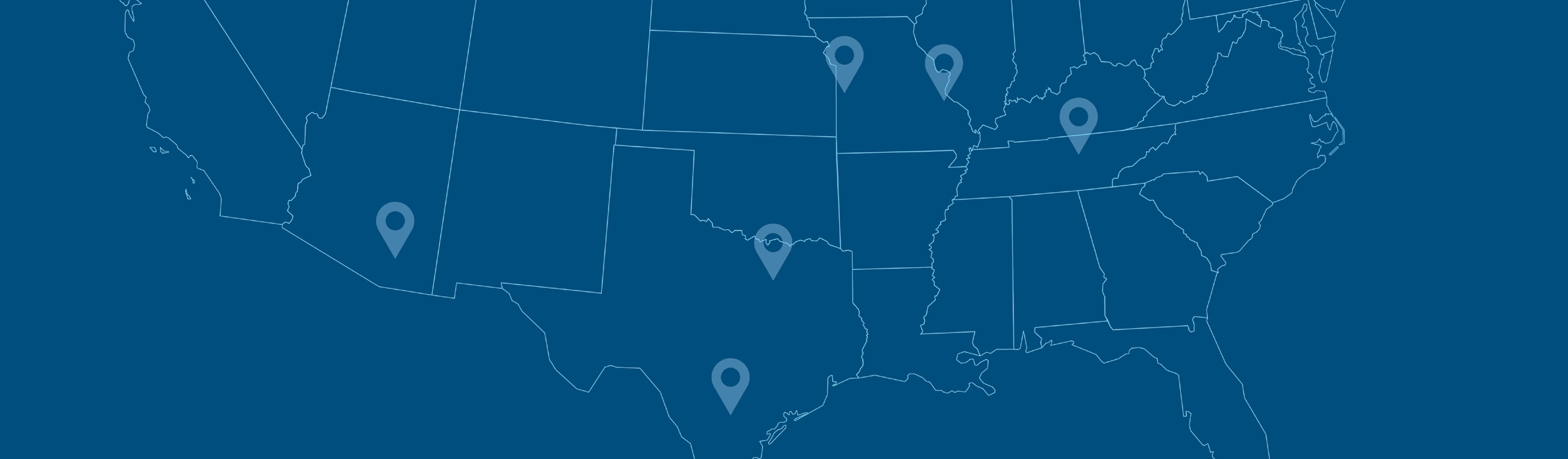 Map of Ace Pipe Cleaning locations