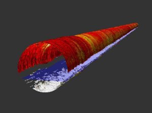 computer data showing pipeline interior